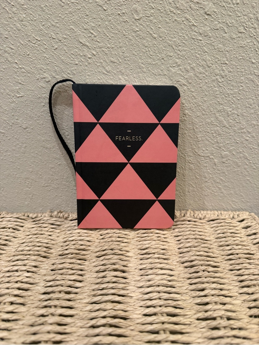 Fearless Pink & Black Geometric Journal